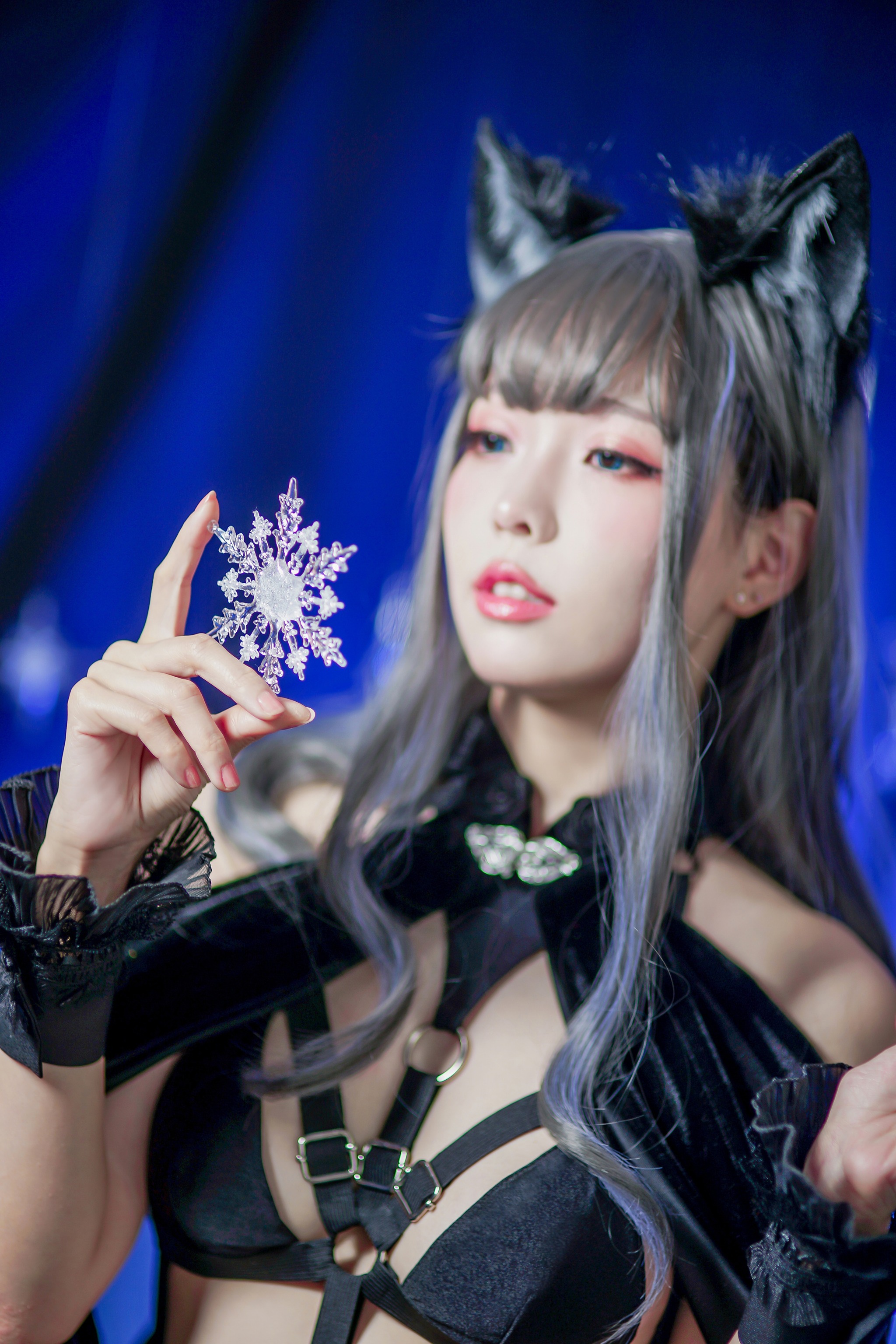 图片[1]-ElyEE子 – NO.054 灰太狼-黑丝带 [24P]-XikXak